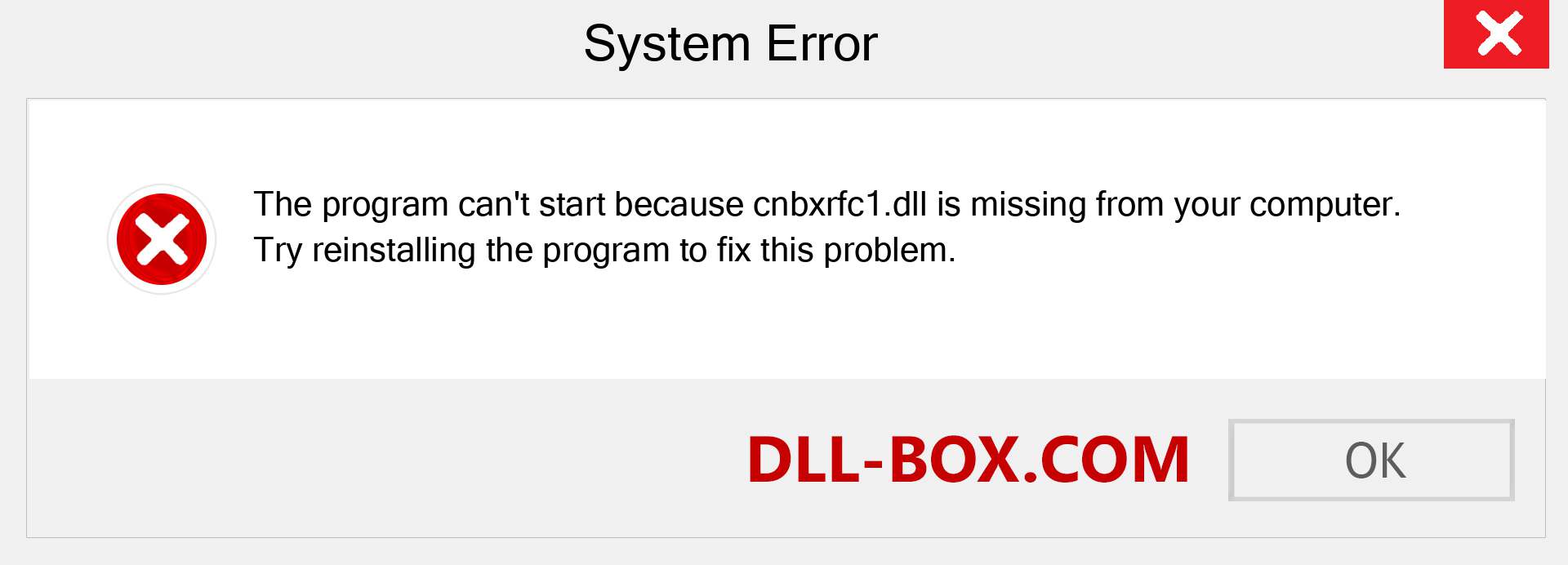  cnbxrfc1.dll file is missing?. Download for Windows 7, 8, 10 - Fix  cnbxrfc1 dll Missing Error on Windows, photos, images
